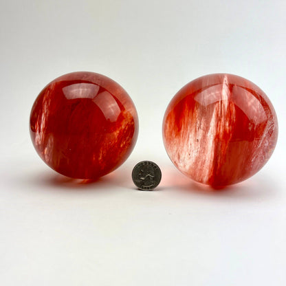 Cherry Quartz Sphere | Crystal of Joy & Emotional Healing