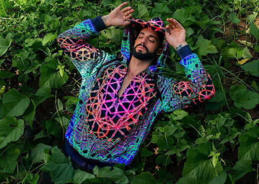 Mandala UV Reactive Hoodie | Psychedelic Festival Hoodie