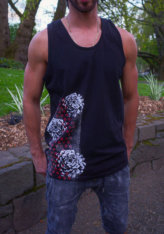 Bloom Mode Tank Top | Nature-Inspired Cotton Tank | Rythmatix
