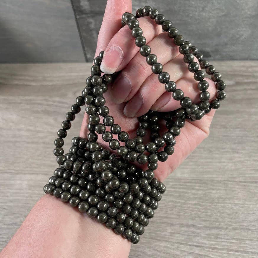 Gemstone Beaded Stretch Bracelet | 6mm Crystal Beads