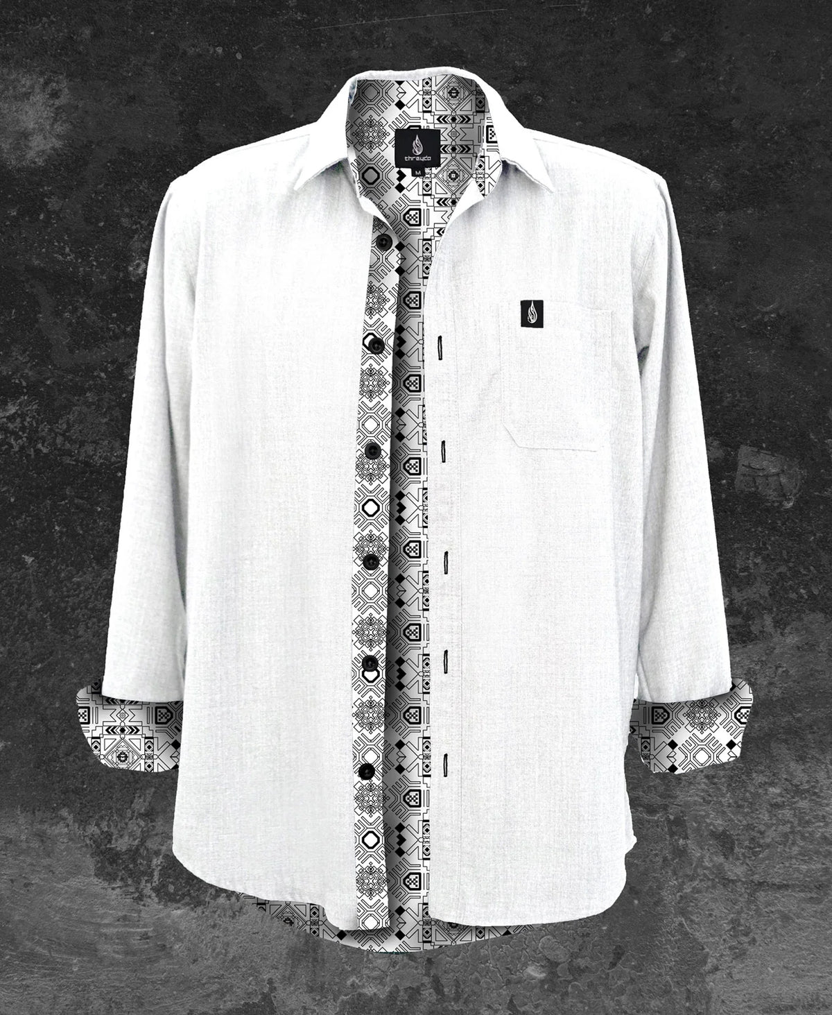 Starlight Lined Button Down Shirt | Streetwear | Threyda
