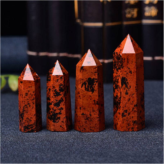 Mahogany Obsidian Tower | Crystal for Strength & Protection