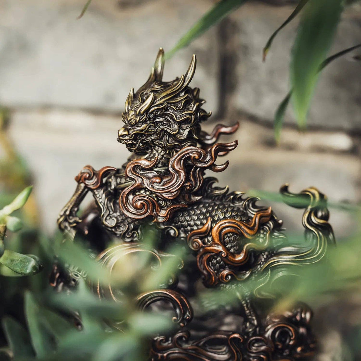 Kirin Statue | Brass, Copper & Sterling Silver | Coppertist.Wu