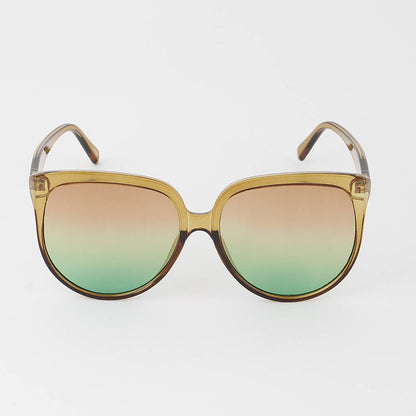 Retro Ombré Round Sunglasses