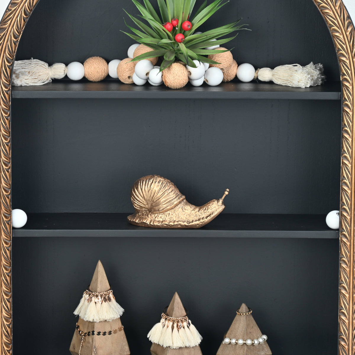 Verdor Golden Snail | Cast Iron Decorative Sculpture