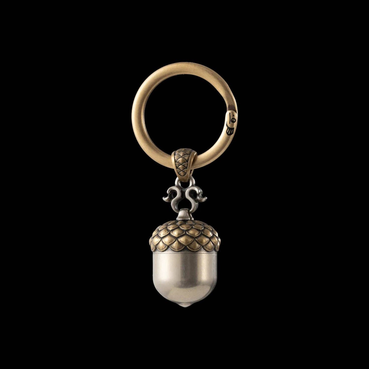 Acorn Capsule Pendant | Brass & White Bronze | Coppertist.Wu