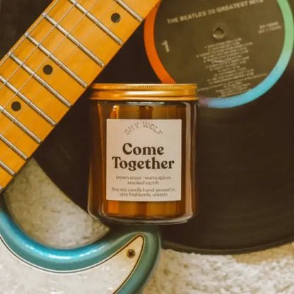 Come Together Music Inspired Soy Candle | Brown Sugar, Spices & Smoked Myrrh