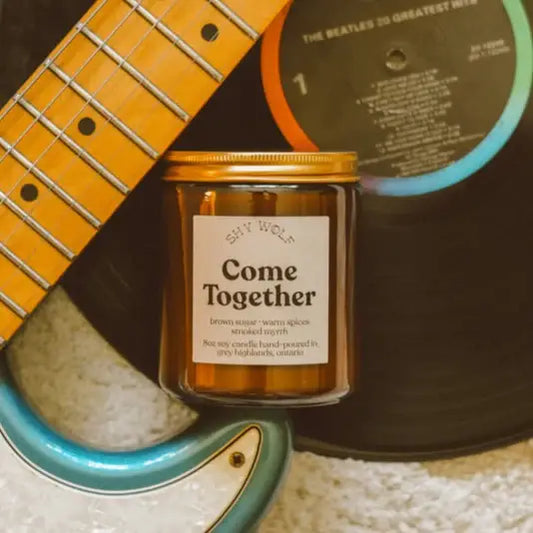 Come Together Music Inspired Soy Candle | Brown Sugar, Spices & Smoked Myrrh