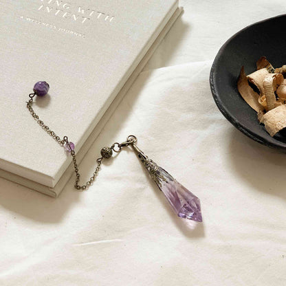 Amethyst Pendulum | Intuition, Clarity & Insight
