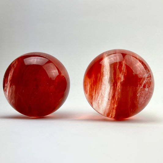 Cherry Quartz Sphere | Crystal of Joy & Emotional Healing
