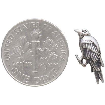Raven Post Earrings | Sterling Silver
