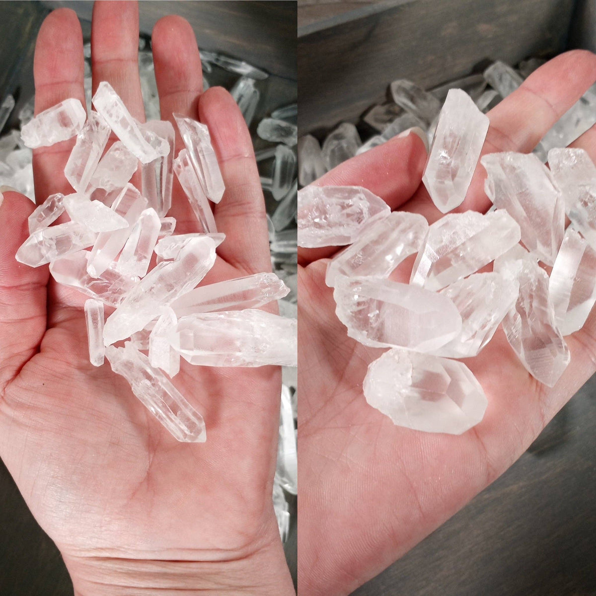 Lemurian Quartz Points Brazil | Raw Crystal & Meditation Stone