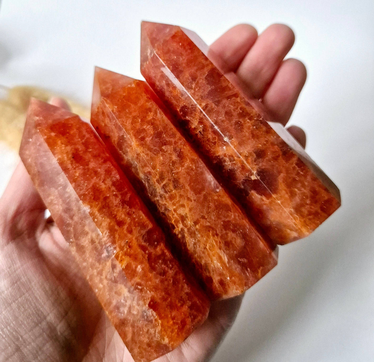 Strawberry Quartz Gemstone Tower | Crystal for Love & Healing