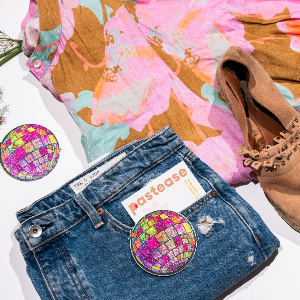 Disco Ball Glitter Pasties | Shimmering Festival Embellishment