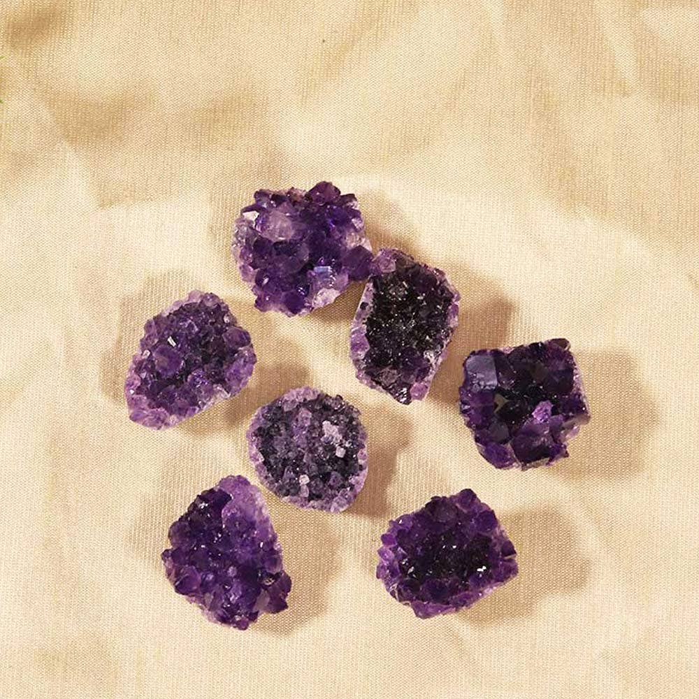 Flat Back Amethyst Cluster Crystal from Uruguay | Grade A Druzy Specimen