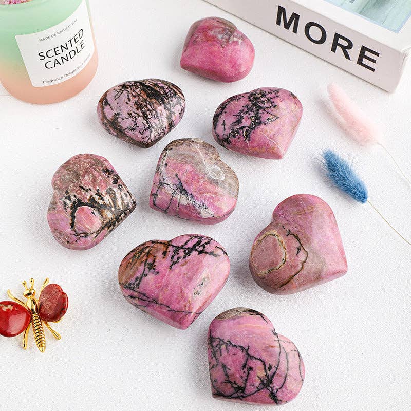 Rhodonite Heart | Crystal of Compassion & Emotional Healing