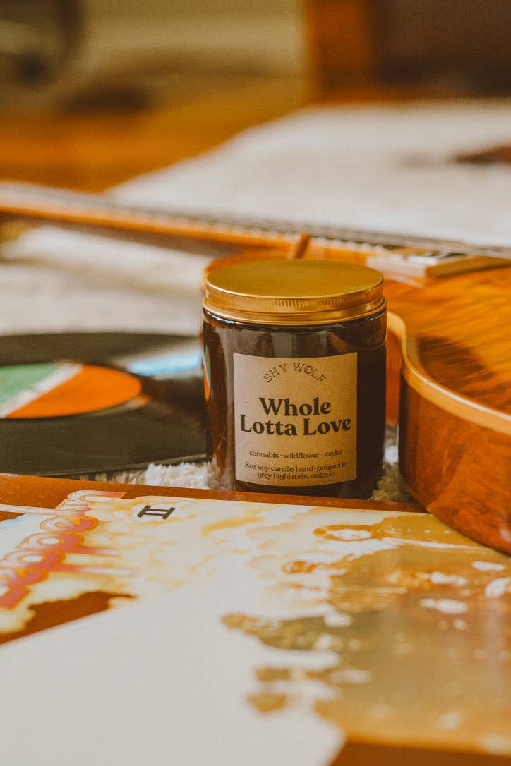 Whole Lotta Love Music Inspired Soy Candle | Cannabis, Wildflower & Cedar