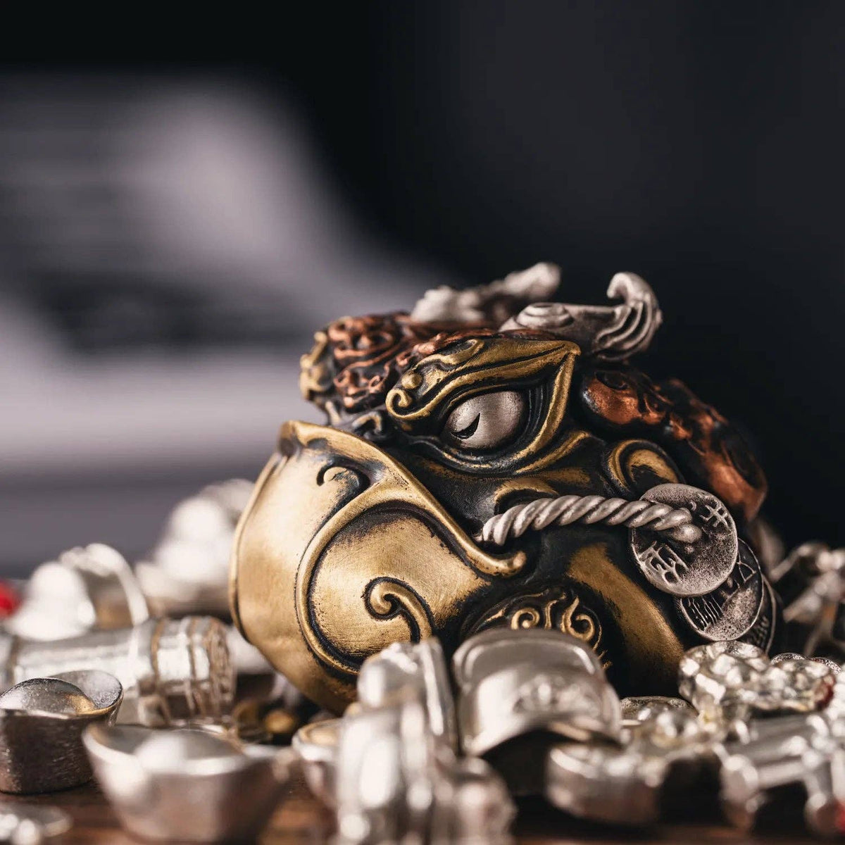 Mini Toad Statue | Brass, Copper & Sterling Silver | Coppertist.Wu