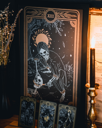 Marigold Tarot Print – Death | Amrit Brar