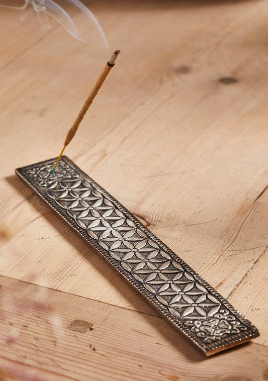 Flower of Life Incense Holder | Recycled Aluminum