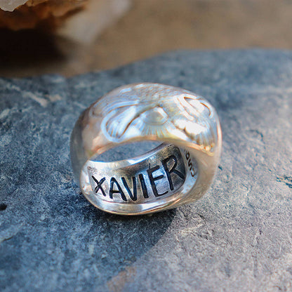 Xavier Rudd Collaboration Ring | Turquoise, Brass | Bahgsu Jewels
