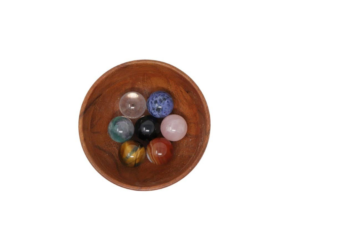 Chakra Crystal Sphere Kit | Seven 20mm Crystal Sphere Set