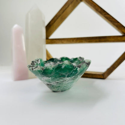 Fluorite Freeform Crystal Bowl | Decorative Crystal Dish