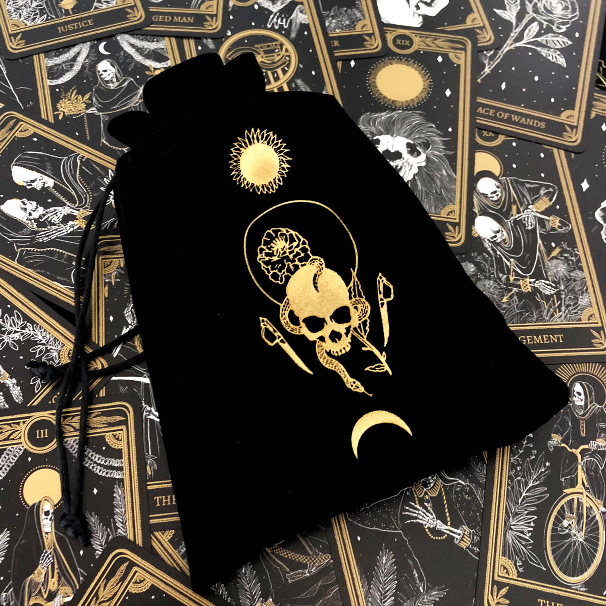 Marigold Night Tarot Pouch | Amrit Brar Deck Storage