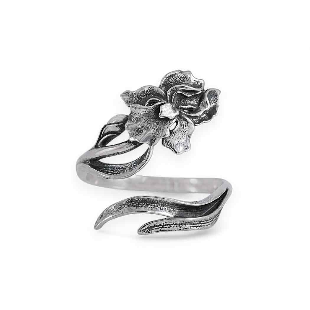 Birth Flower Rings | Sterling Silver Adjustable