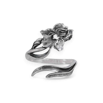 Birth Flower Rings | Sterling Silver Adjustable