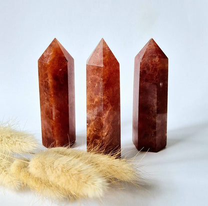 Strawberry Quartz Gemstone Tower | Crystal for Love & Healing