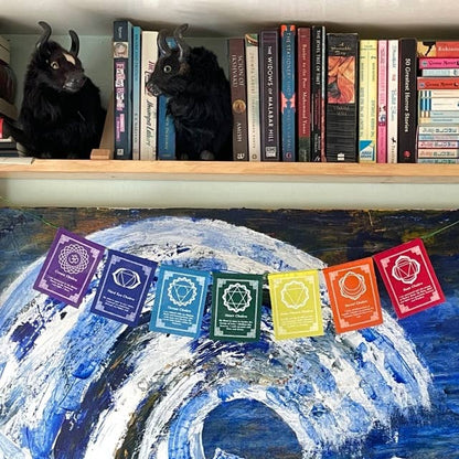 Mini Chakra Prayer Flags | Meditation & Sacred Space Décor
