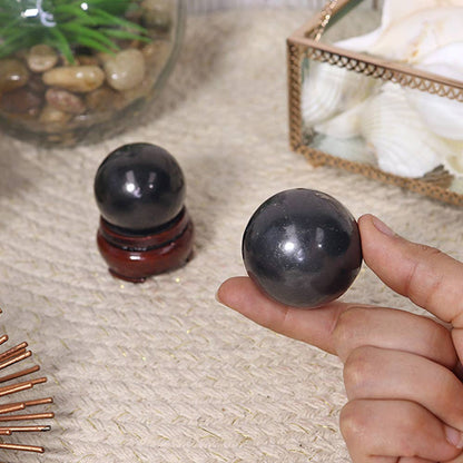 Small Shungite Sphere | Crystal for Protection & Grounding