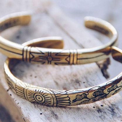 Light Waves Cuff | Men, Handcrafted Metal | Bahgsu Jewels