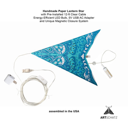 Varsha | 5 Point 24" Agua | Paper Star Light