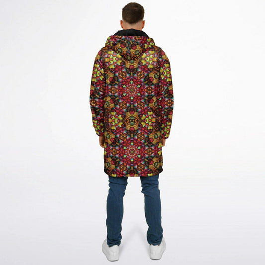 Fractal Glass Cuddle Zipper Cloak | Recycled Performance Fleece | Manifestie
