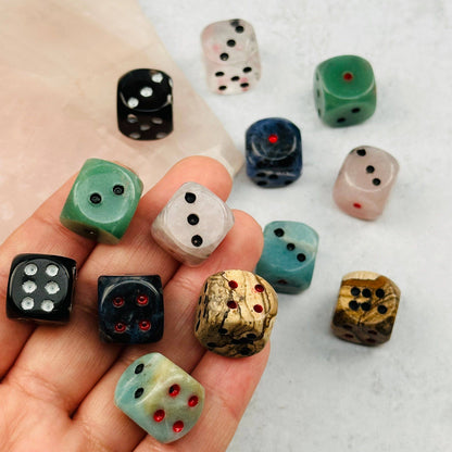 Sodalite Crystal Gemstone Dice | Hand-Carved Gaming Die