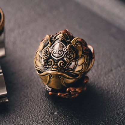 Mini Koi Fish Statue | Brass, Copper & Oxidized Silver | Coppertist.Wu
