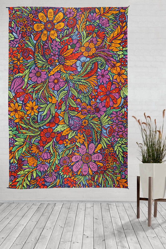 Lush Flower 3D Tapestry | Chris Pinkerton Psychedelic Art