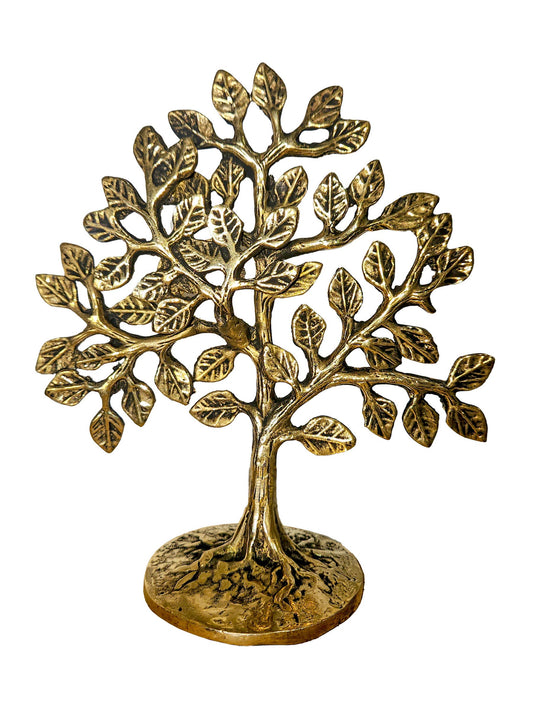 Tree of Life Brass Statue | Handcrafted Symbolic Sculpture
