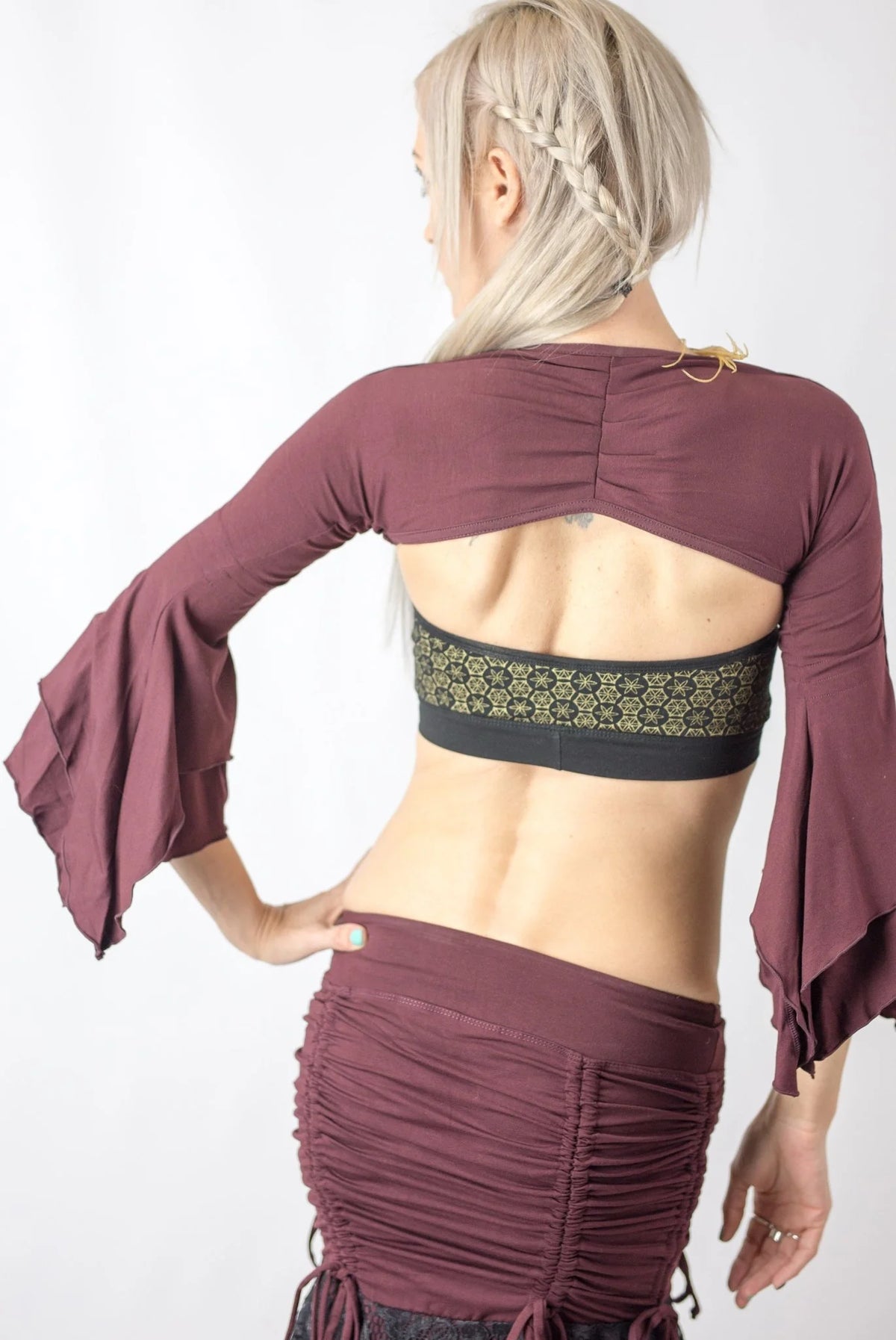 Flare Twist Sleeves | Organic Cotton Layering Shrug | Anahata Designs