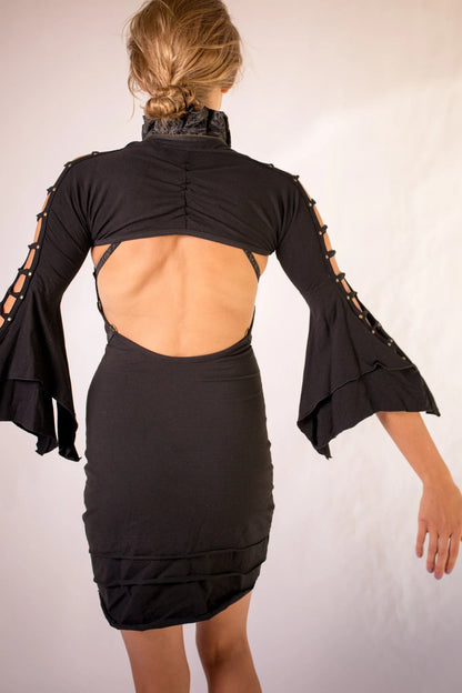 Flare Twist Sleeves | Organic Cotton Layering Shrug | Anahata Designs