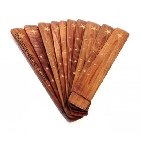 Wooden Star Incense Holder | Engraved Wood