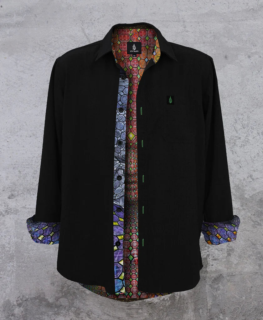 Jewel Being Button Down Shirt | Alex Grey & Allyson Grey | Threyda