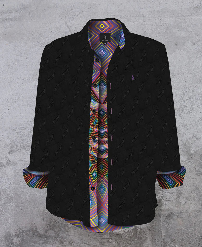 Vajra Being Button Down Shirt | Alex Grey & Allyson Grey | Threyda