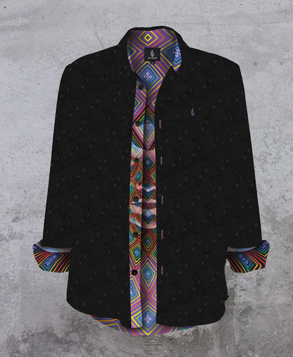 Vajra Being Button Down Shirt | Alex Grey & Allyson Grey | Threyda