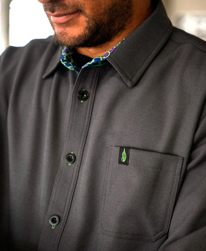 Mysterio Lined Button Down Shirt | Streetwear | Threyda