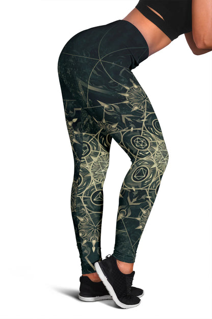 Elements of Sacred Geometry Mystical Leggings | Mandalazed