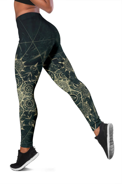 Elements of Sacred Geometry Mystical Leggings | Mandalazed
