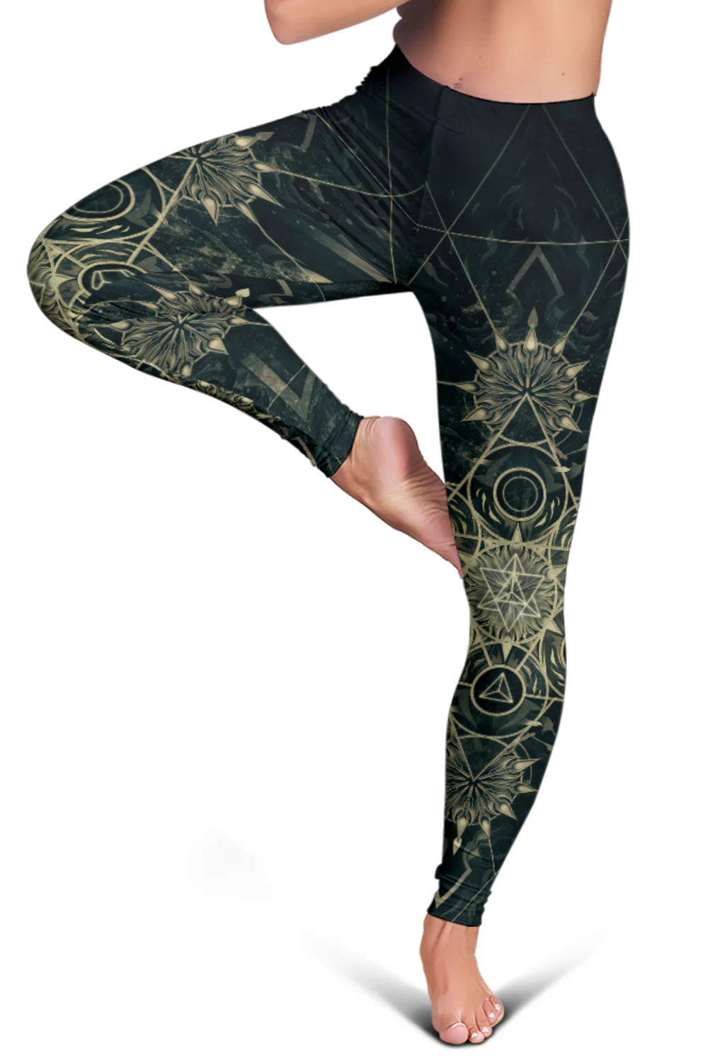 Elements of Sacred Geometry Mystical Leggings | Mandalazed